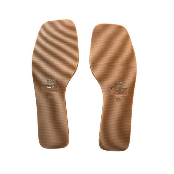 By Anthropologie Buckle Slide Sandals Size 41 US 10.5 - 11 Color Light Sands NEW - Picture 10 of 11